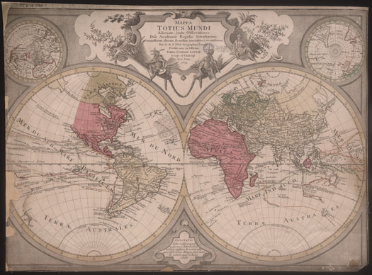 Mappa totius mundi - 1775 Allemagne